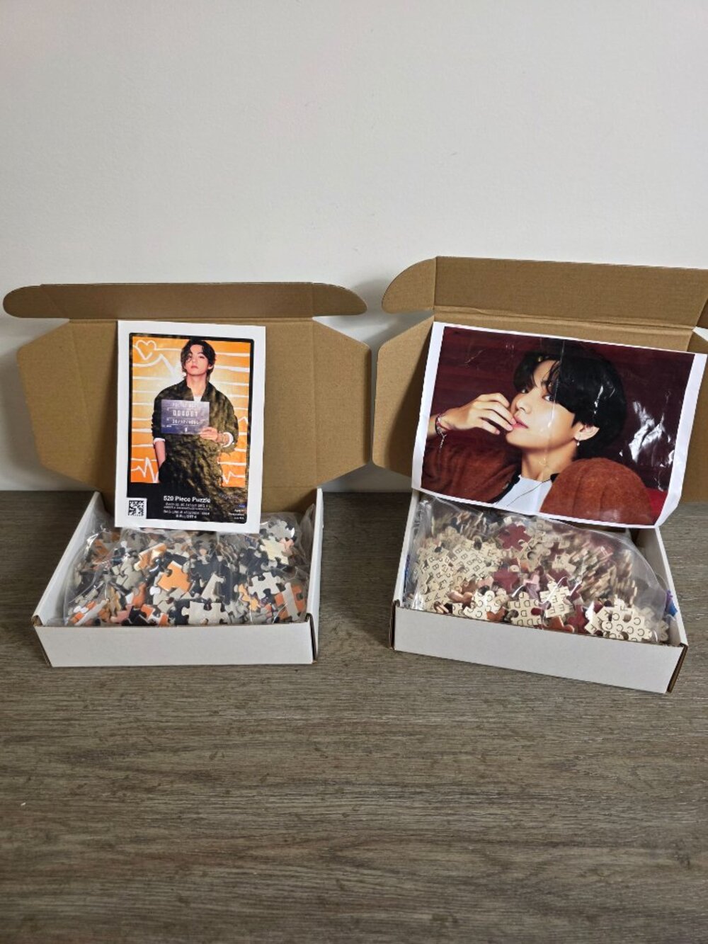 Set of Two (2) Puzzles featuring V of BTS - Kim Taehyung